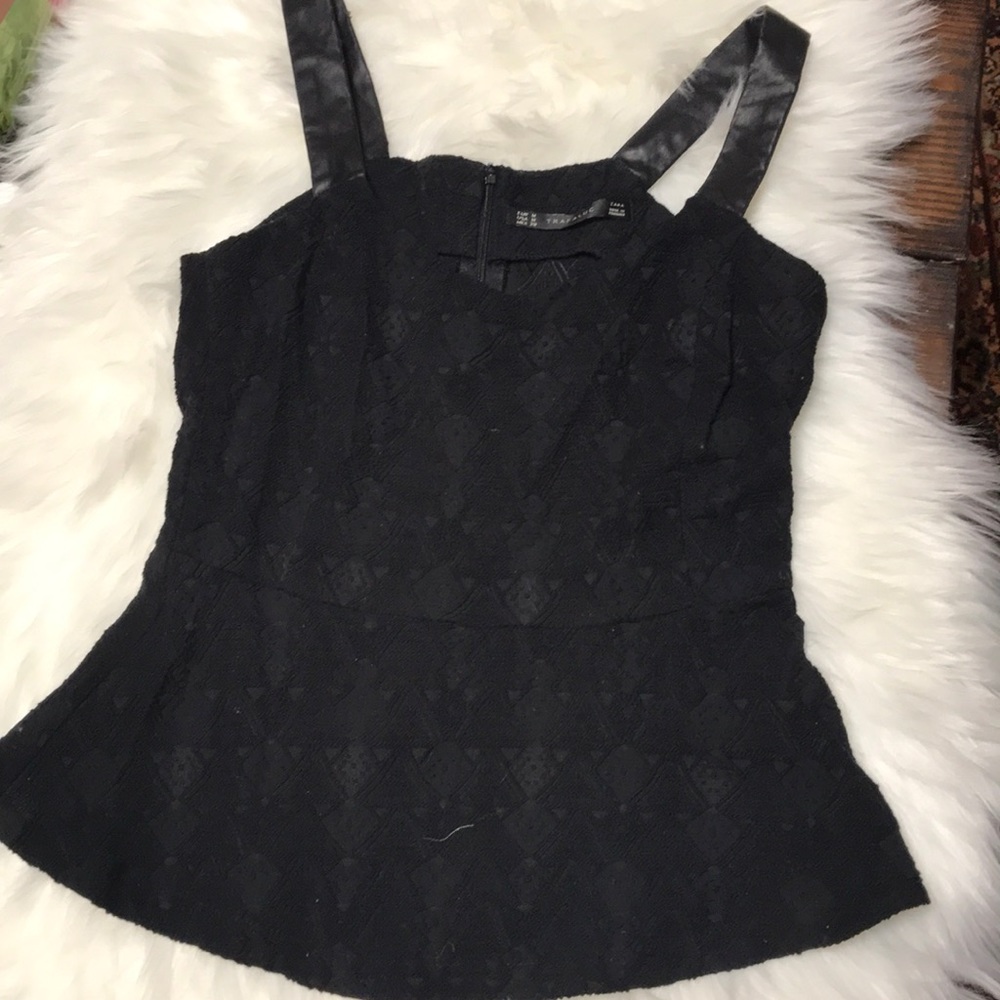 TRAFALUC by ZARA Peplum Top